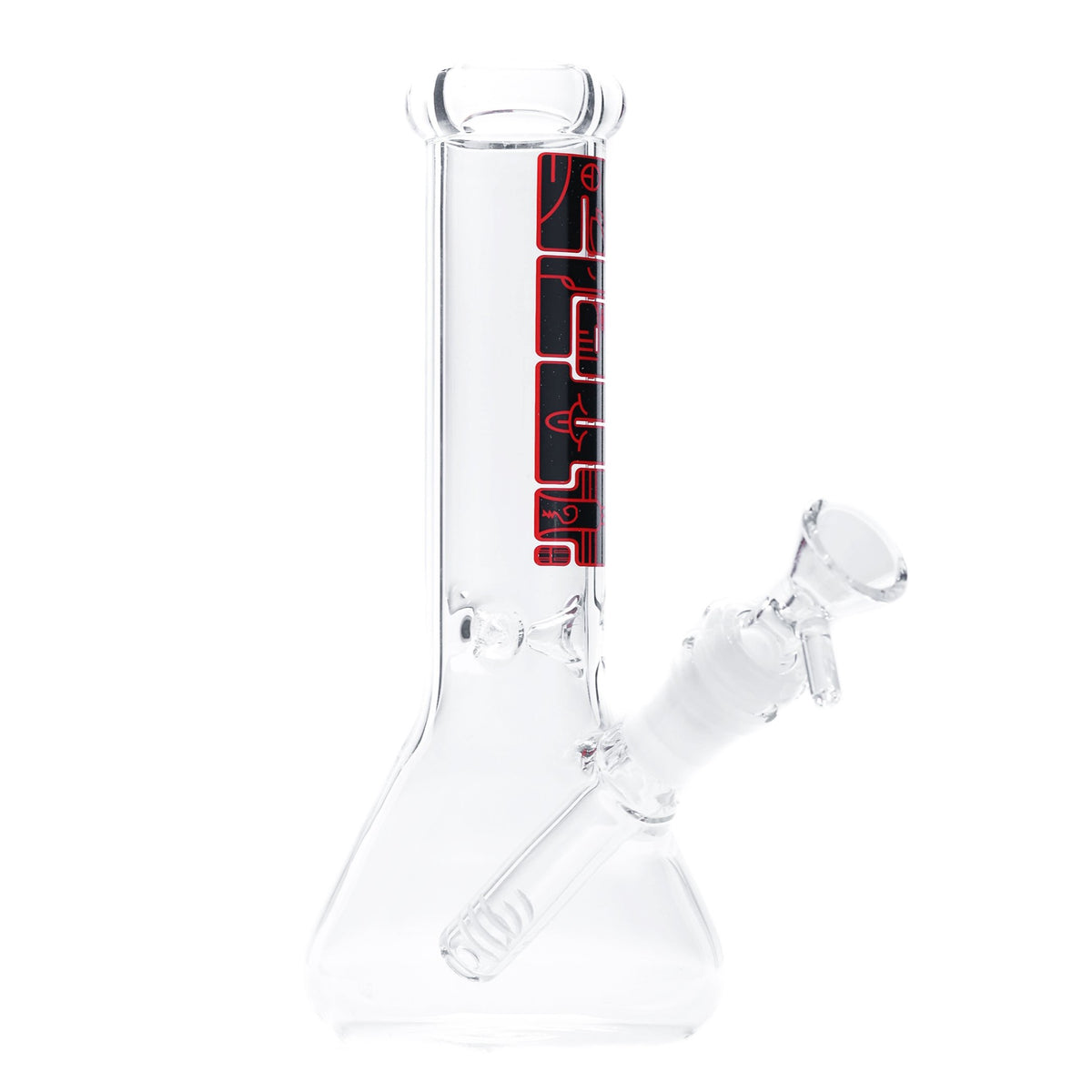 Clout 8" Micro Beaker in Black & Red