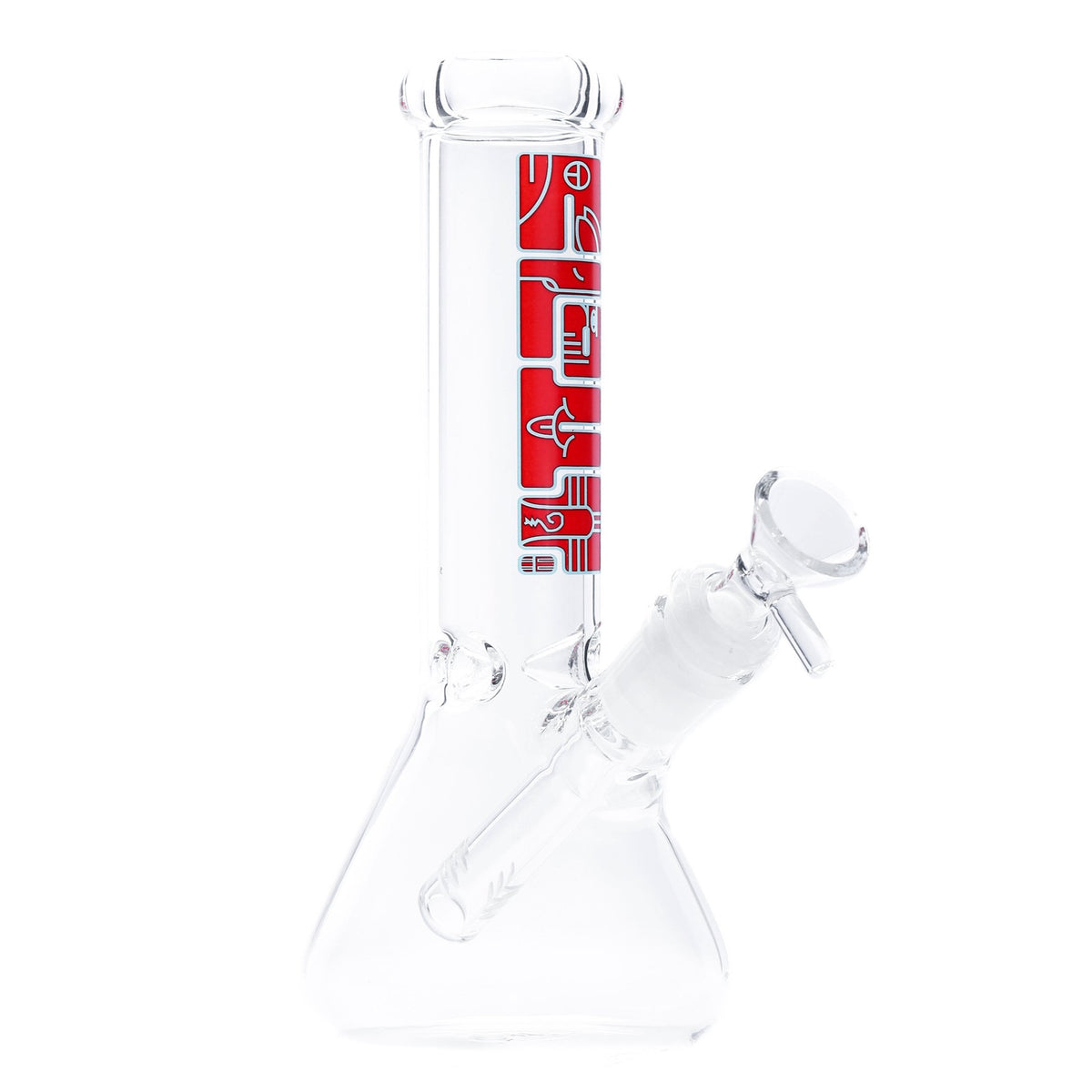 Clout 8" Micro Beaker in Red & Gray