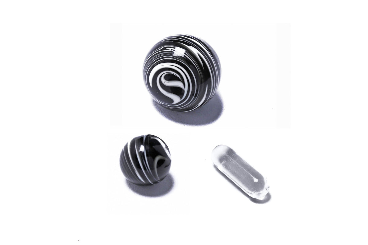 Spiral Black Marble Set