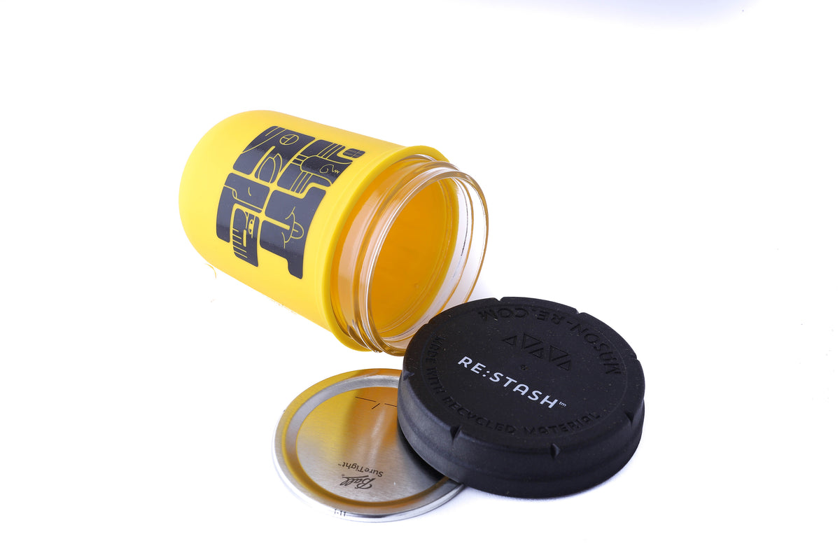 Clout x Restash Black & Yellow Jar 8oz