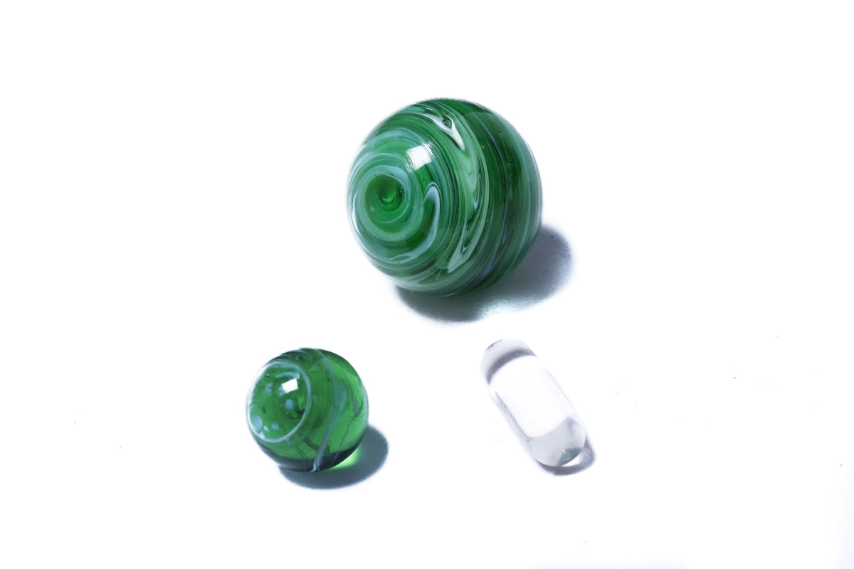 Hunter Green Marble Set