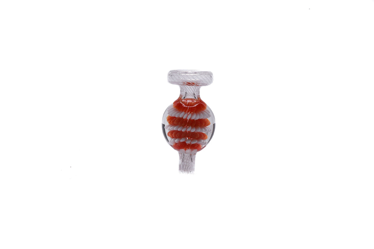 Clout Red & White Bubble Carb Cap